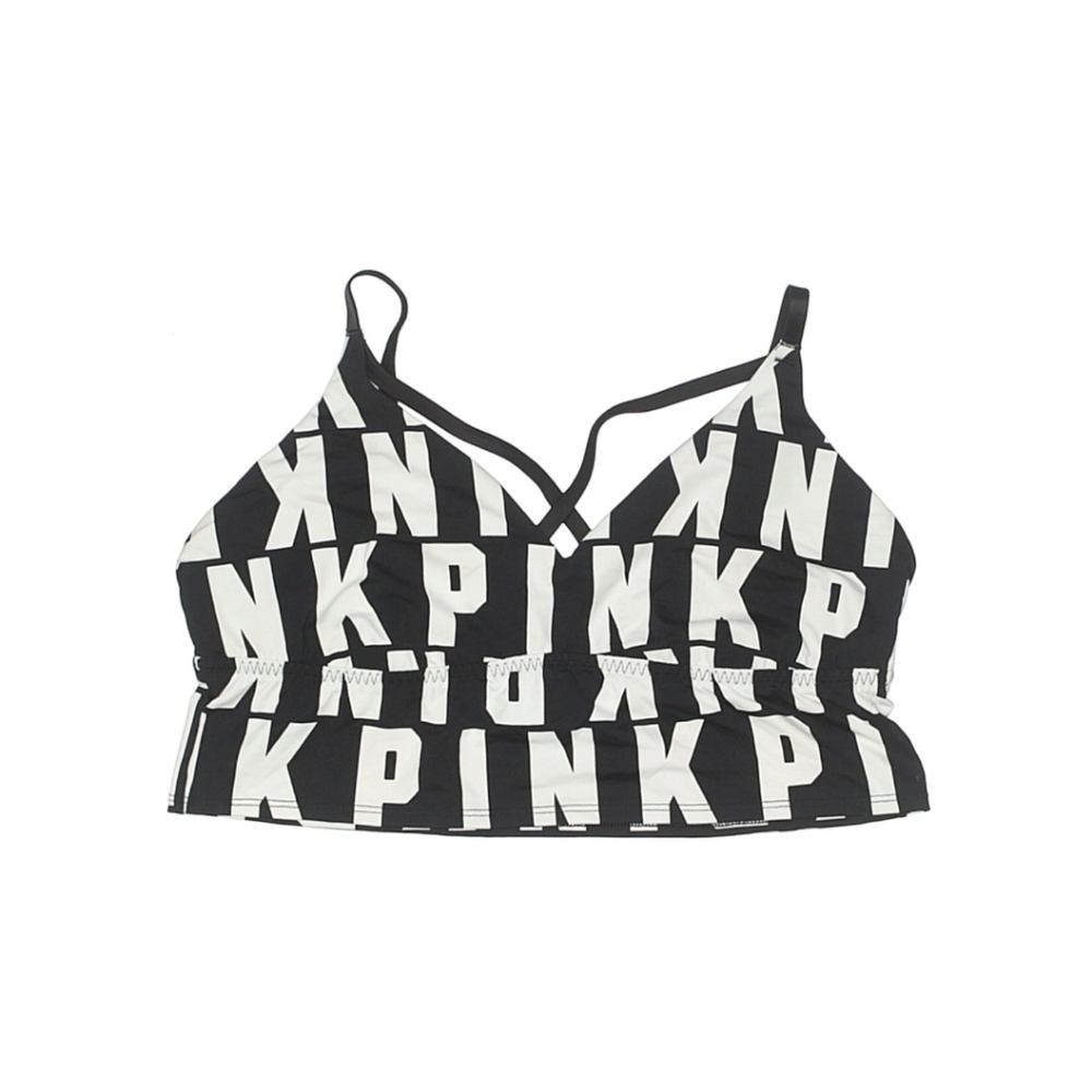 Victoria's secret pink sports bra logo top M